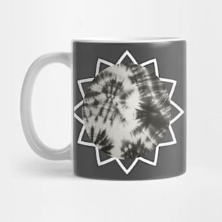 Grey scale tie-dye pattern Mug